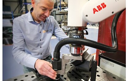 Deze WAAM-lasrobotinstallatie, de bijhorende software én service vinken al onze vakjes aan Deze WAAM-lasrobotinstallatie, de bijhorende software én service vinken al onze vakjes aan