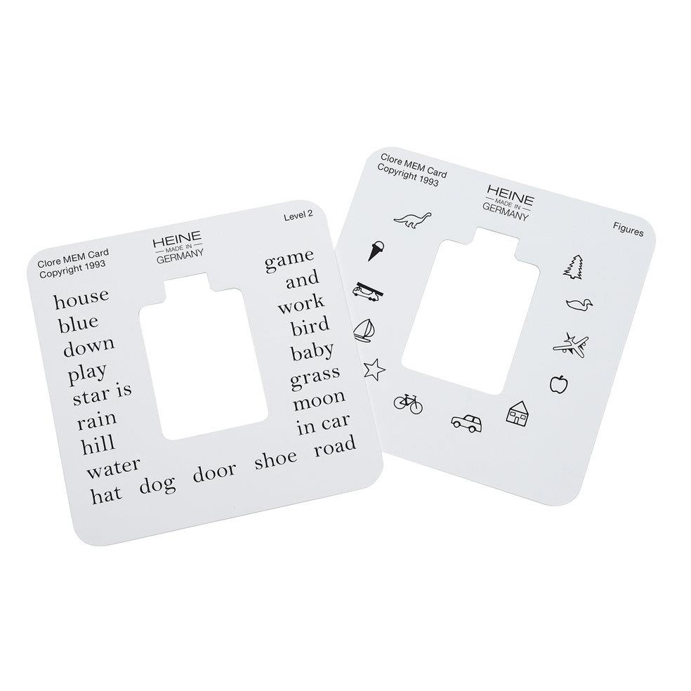 Heine Heine fixatiekaartjes met houder voor skiascoop/retinoscoop