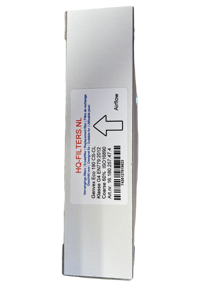 Genvex Filtershop Genvex ECO190 | CS | CL | G4 Filter Genvex Filtershop Genvex ECO190 | CS | CL | G4 Filter