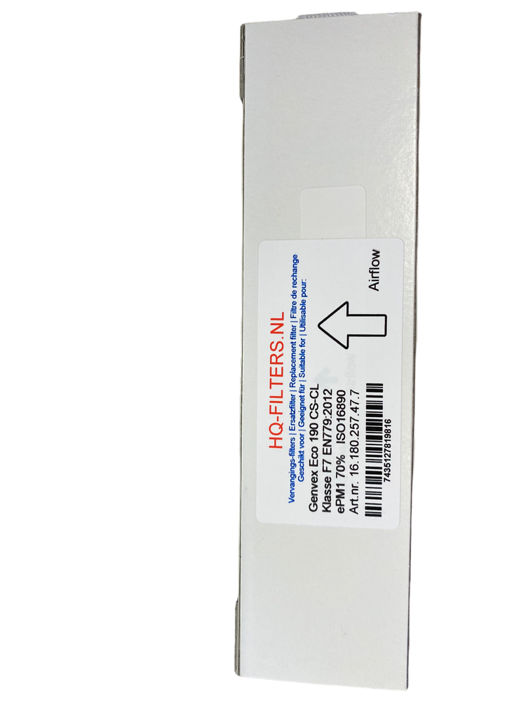 Genvex Filtershop Genvex ECO190 - CS-CL | F7 Pollenfilter Genvex Filtershop Genvex ECO190 - CS-CL | F7 Pollenfilter