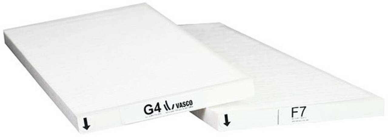 Vasco Filtershop VascoTX350 / T500 - Pollenfilterset G4/F7 Vasco Filtershop VascoTX350 / T500 - Pollenfilterset G4/F7