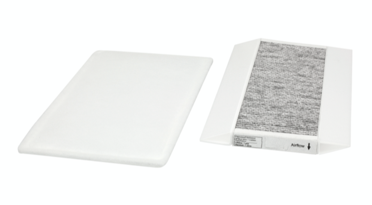 Brink filtershop Brink Flair 300/400 filterset: koolstoffilter (carbon) en IC60% (G4) filter Brink filtershop Brink Flair 300/400 filterset: koolstoffilter (carbon) en IC60% (G4) filter