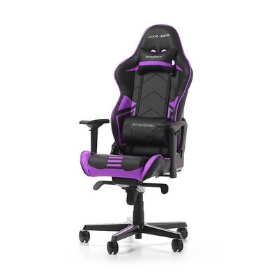 PC DXRacer - RACING PRO R131-NV Gaming Chair (Zwart / Paars)