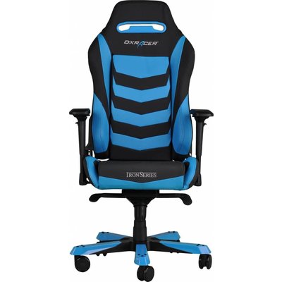 Gear DXRacer - IRON I166-NB Gaming Chair (Zwart / Blauw)