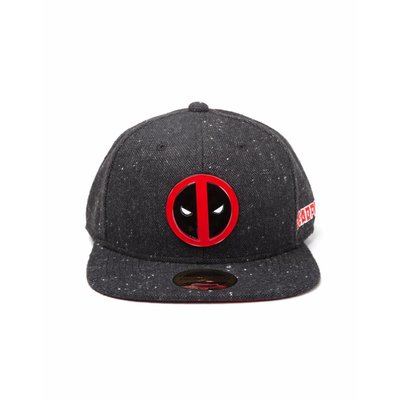 Game Merchandise Deadpool - Metal Badge Logo - Pet - Snapback - Zwart