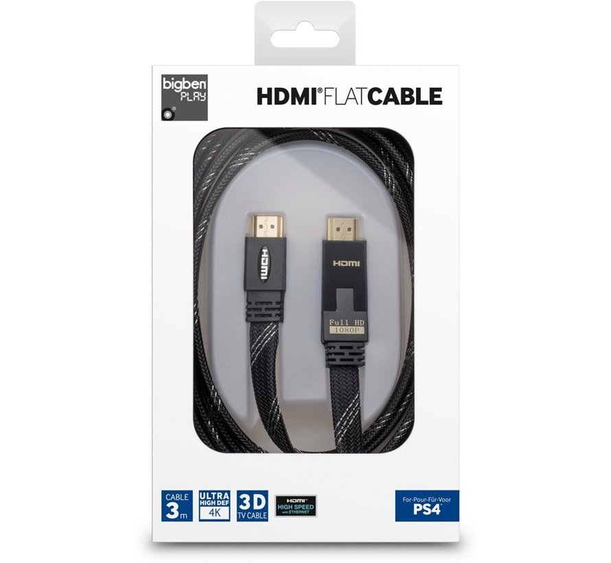 HDMI 1.4 flat cable PS4
