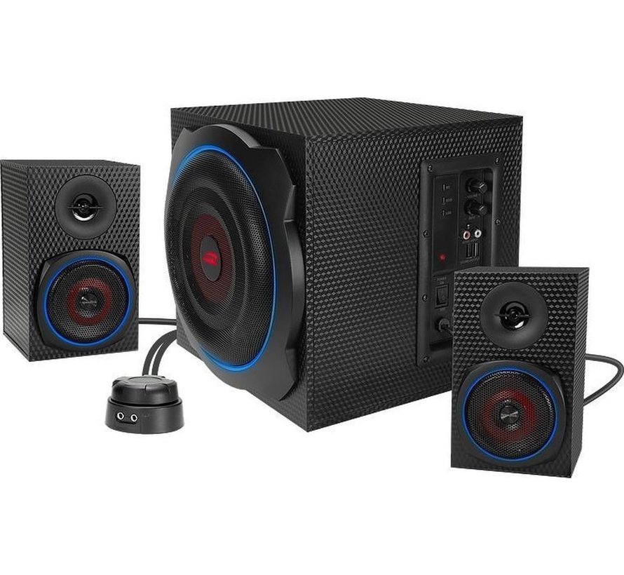 Gravity Carbon RGB 2.1 Subwoofer System