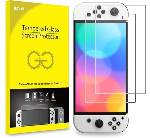 JETech JETech Schermbeschermer Nintendo Switch (OLED Model) 2 stuks
