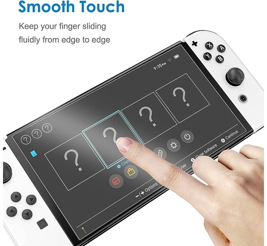 JETech Schermbeschermer Nintendo Switch (OLED Model) 2 stuks