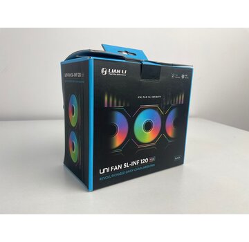 Lian Li Uni Fan SL-INF 120 RGB Triple Pack Zwart, 120mm