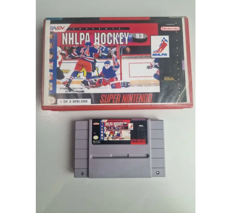 SNES - NHLPA Hockey '93 - USA - Plastic Boxed