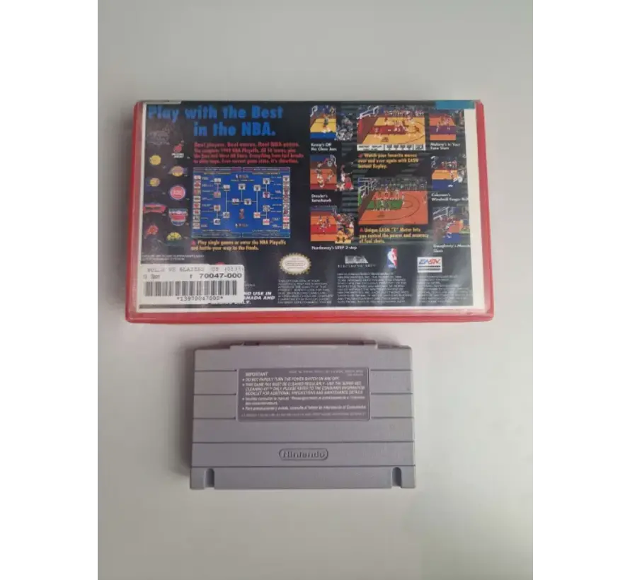 SNES - Bulls Vs Blazers and the NBA Playoffs - USA - Plastic Boxed