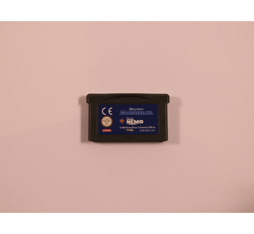 Game Boy Advance - Monsters, INC. + Finding Nemo