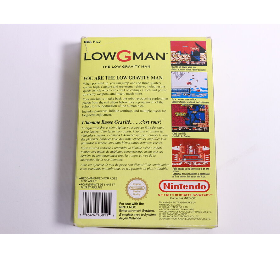 NES - Low G Man - Boxed CIB