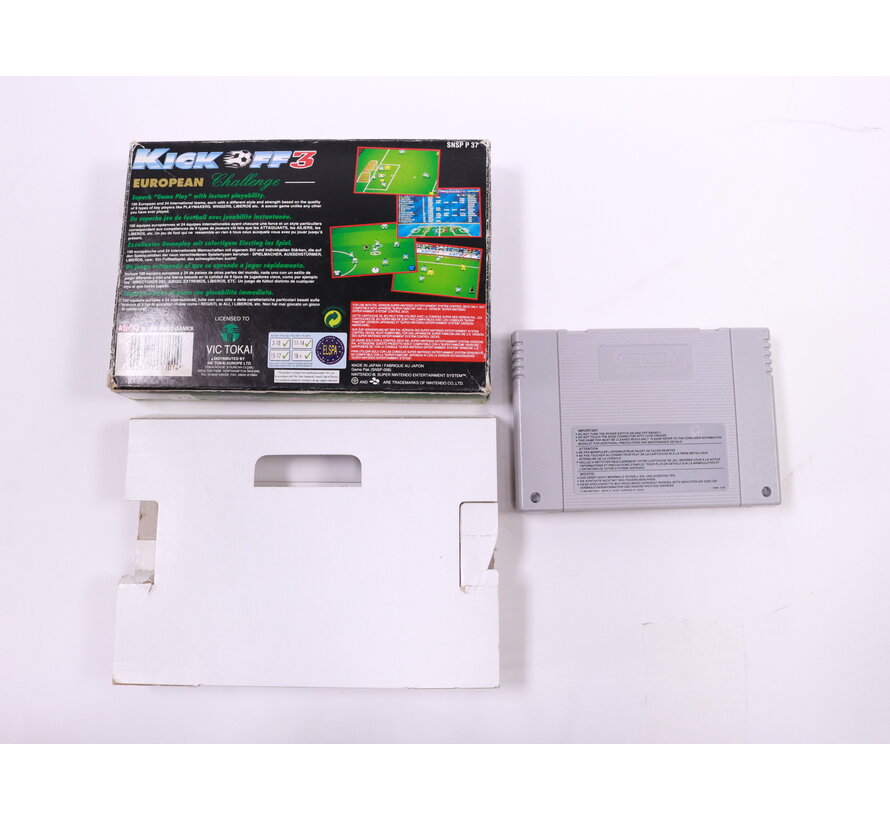 SNES - Kick Off 3 - Boxed