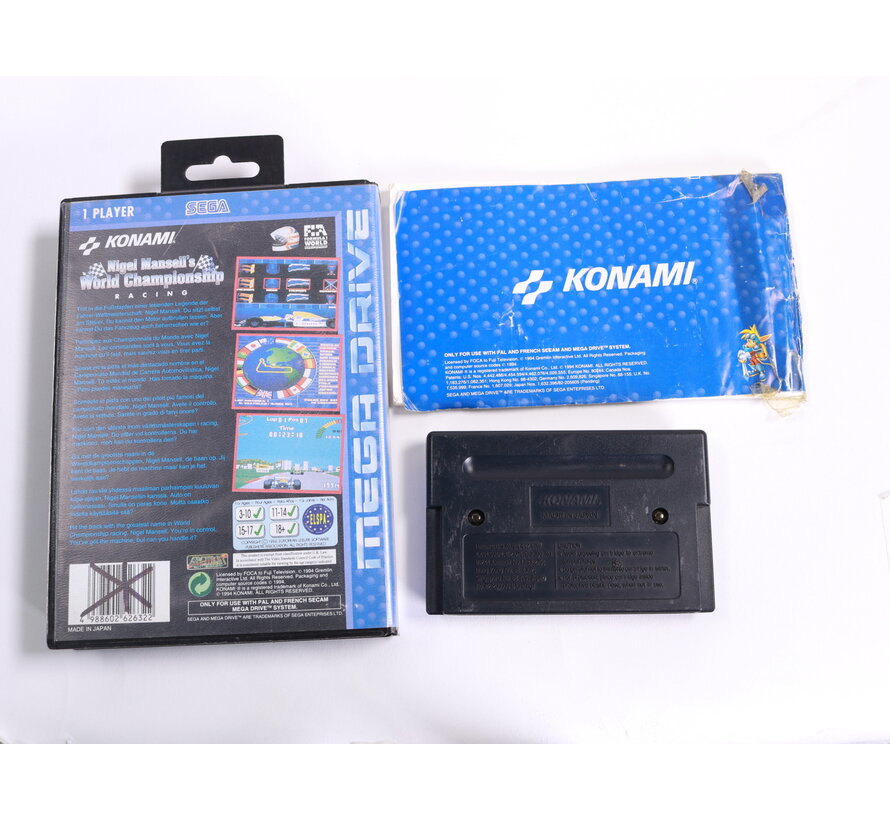 SEGA Mega Drive - Nigel Mansell's World Championship Racing