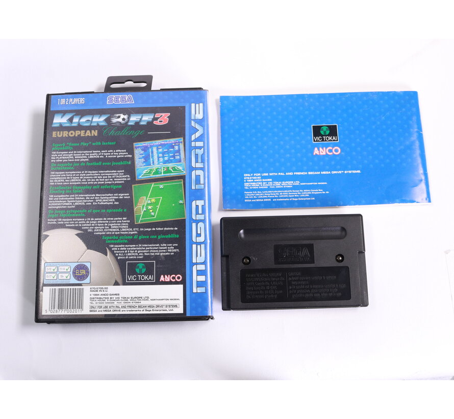 SEGA Genesis - Kick Off 3 European Challenge