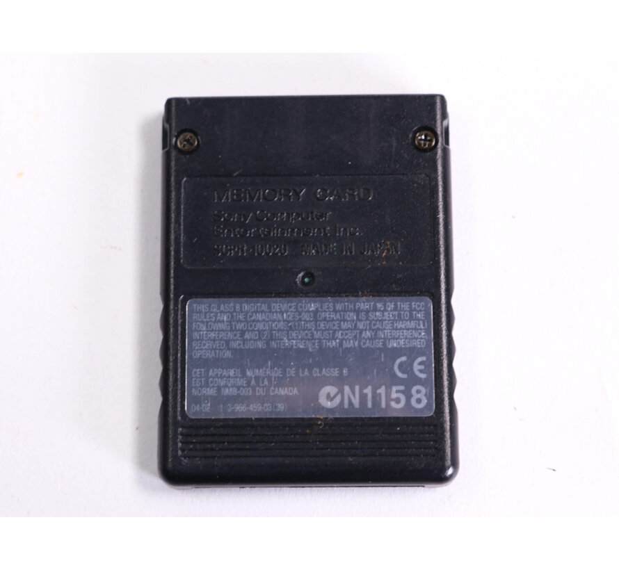 Playstation 2 - 8 MB Memory Card - Origineel (Zwart)