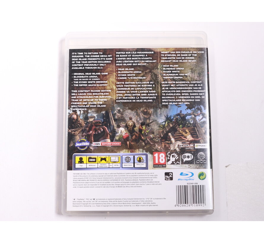 Playstation 3 - Dead Island - Game Of The Year Edition