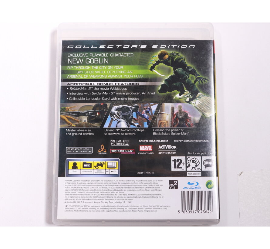Playstation 3 - Spider Man 3 [Collector's Edition]