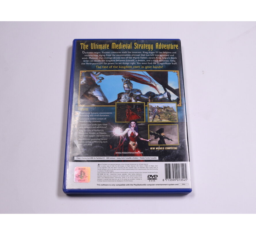 Playstation 2 - Heroes of Might and Magic: Quest for the Dragon Bone Staff