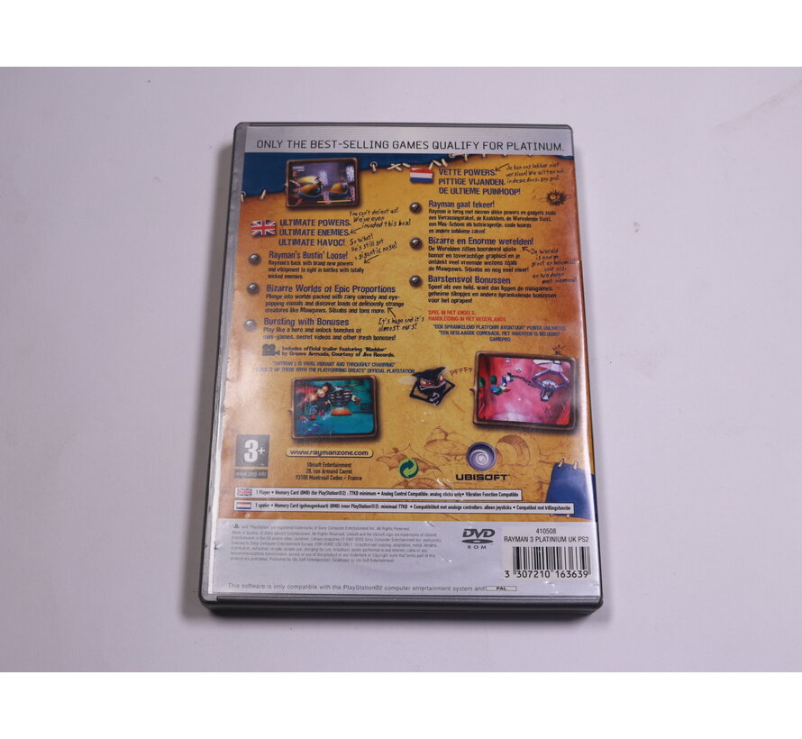 Playstation 2 - Rayman 3 Hoodlum Havoc [Platinum]