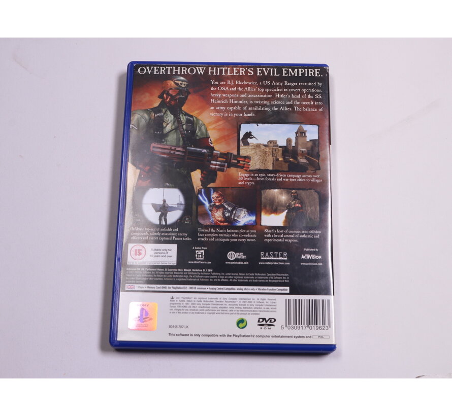 Playstation 2 - Return to Castle Wolfenstein: Operation Resurrection