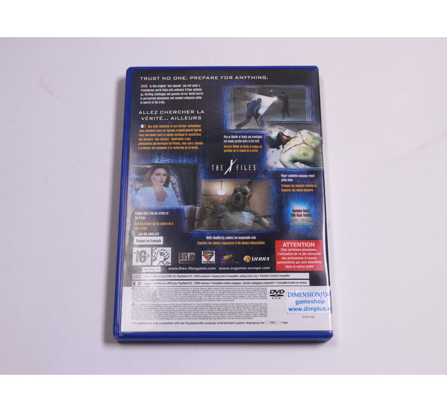 Playstation 2 - The X-Files Resist or Serve
