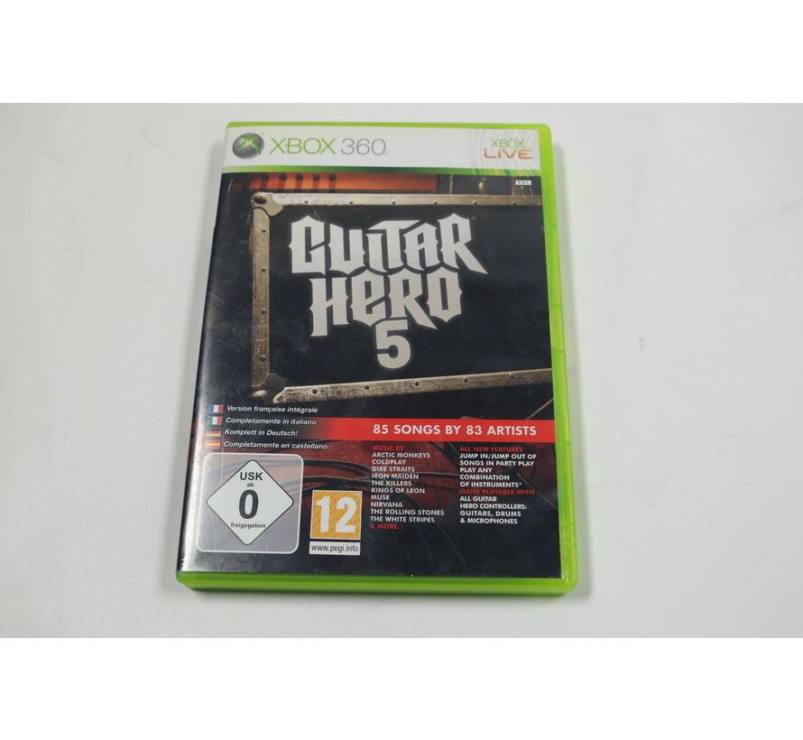Xbox 360 - Guitar Hero 5