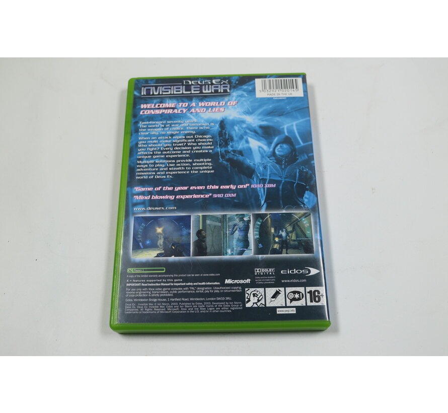 Xbox Classic - Deus Ex: Invisible War
