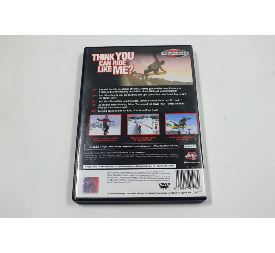 Playstation 2 - Shaun Palmer's Pro Snowboarder