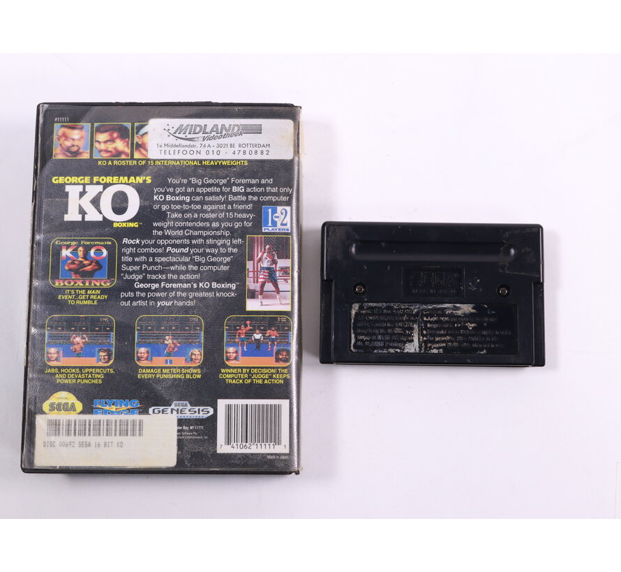 SEGA Genesis - George Foreman's KO Boxing  [No Manual]