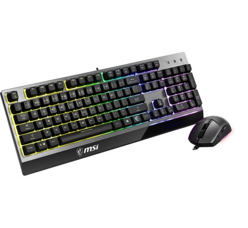 MSI Vigor GK30 Combo | Full - RGB - Half-Mechanisch (QWERTY US)