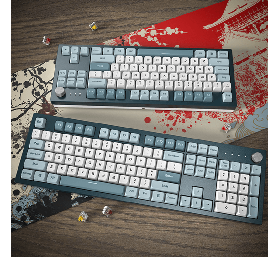 MKey Freedom "Gateron G Pro 2.0 Yellow" | Full - RGB - Mechanisch (QWERTY US)