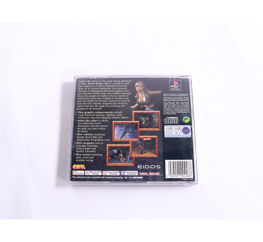 PlayStation 1 - Tomb Raider III: Adventures of Lara Croft