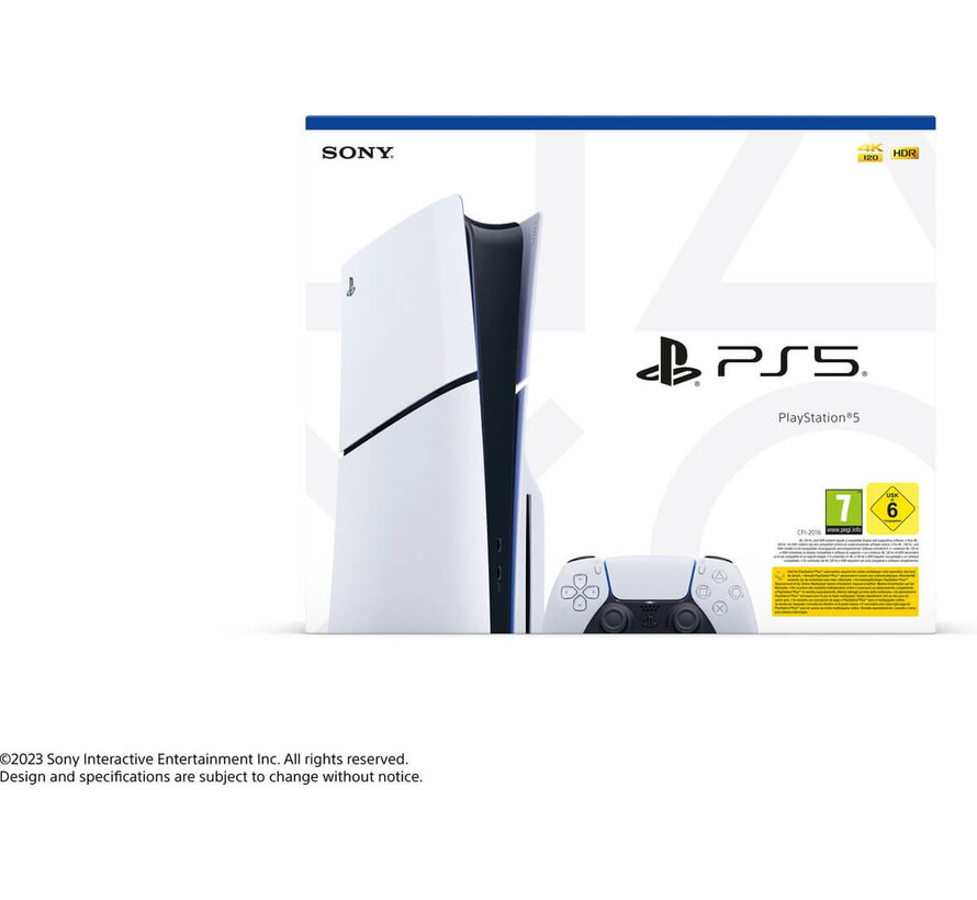 Sony PlayStation 5 Slim 1TB Disc Edition Wit