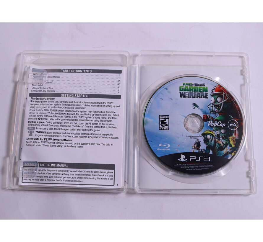 Playstation 3 - Plants Vs Zombies Garden Warfare