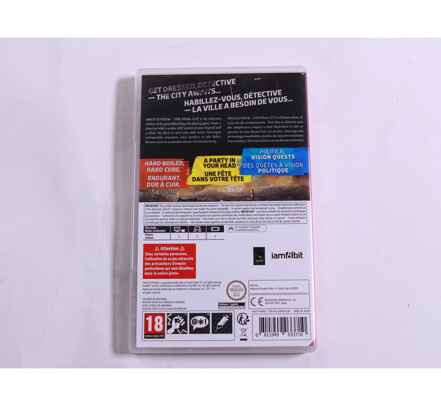 Nintendo Switch - Disco Elysium The Final Cut