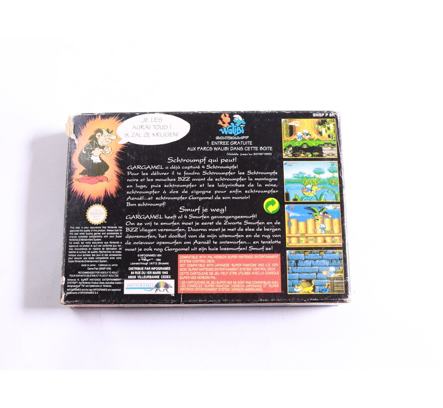 SNES - De Smurfen - Boxed CIB