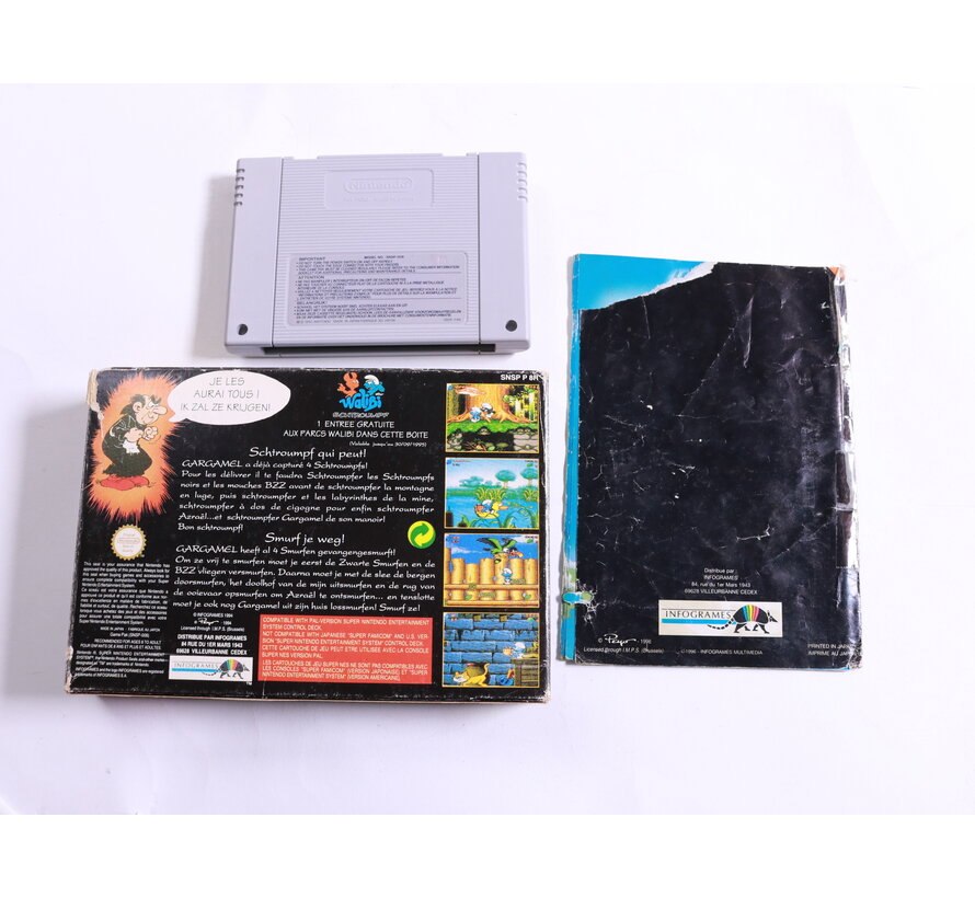 SNES - De Smurfen - Boxed CIB