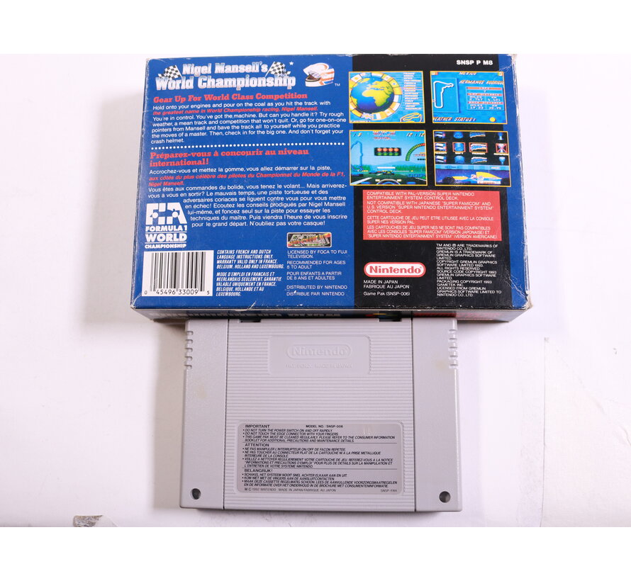 SNES - Nigel Mansell's World Championship Racing - Boxed