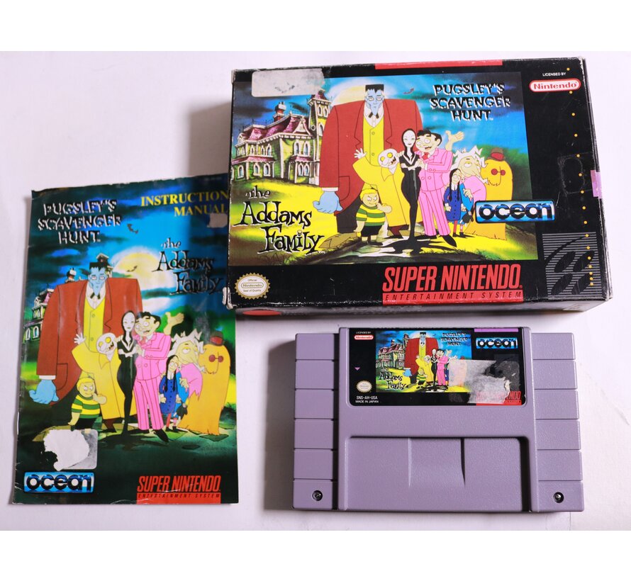 SNES - Addams Family Pugsley's Scavenger Hunt - USA - Boxed CIB