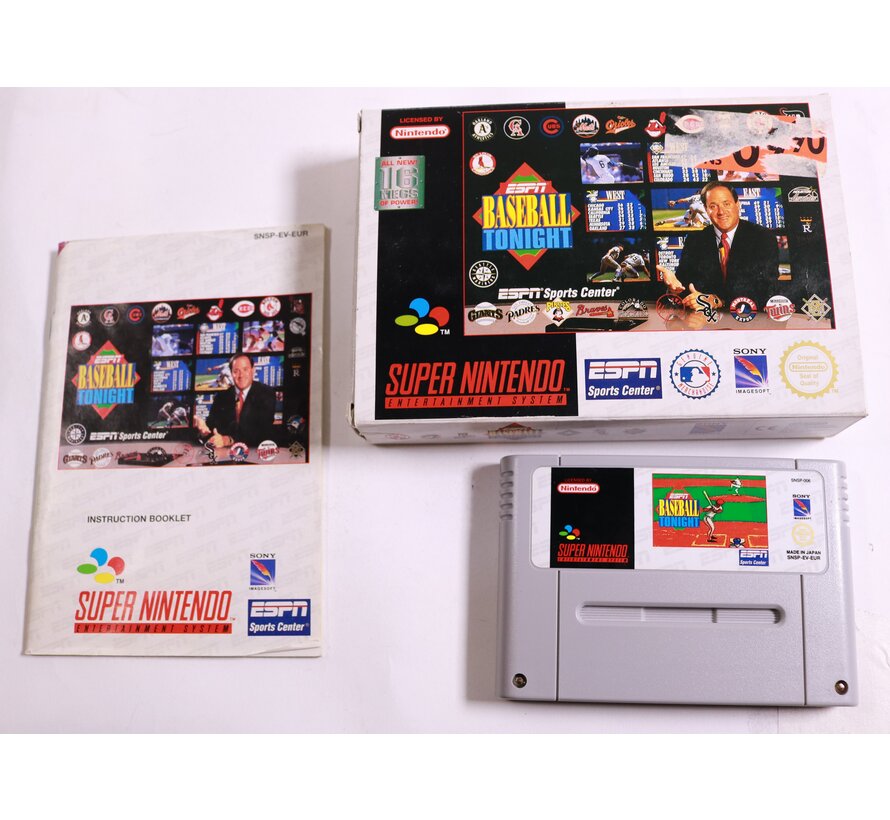 SNES - ESPN Baseball Tonight - Boxed CIB