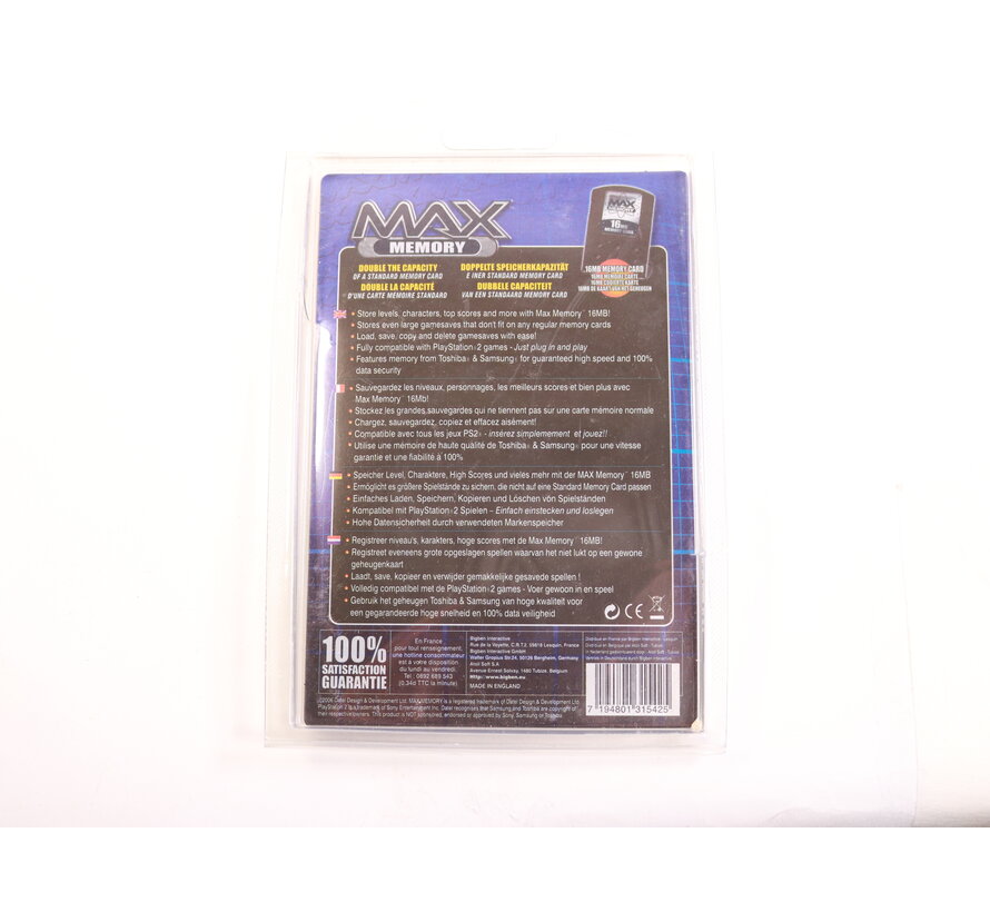 Playstation 2 - Max Memory Card 16 MB