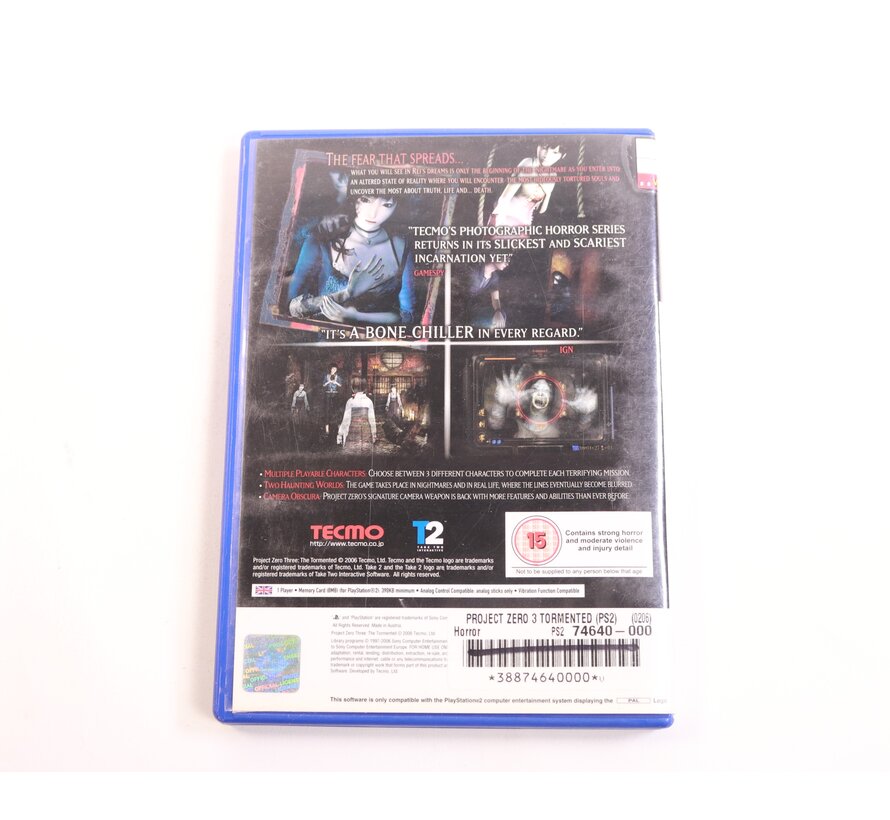 PlayStation 2 - Project Zero 3: The Tormented