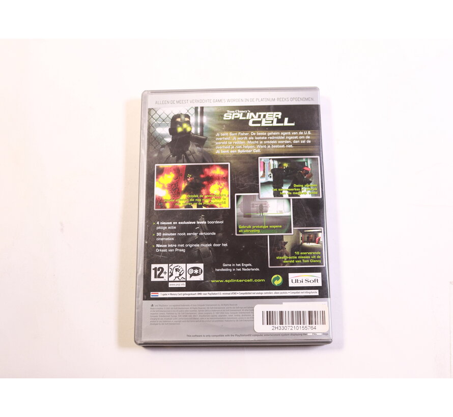 Playstation 2 - Tom Clancy's Splinter Cell  [Platinum]  [No Manual]