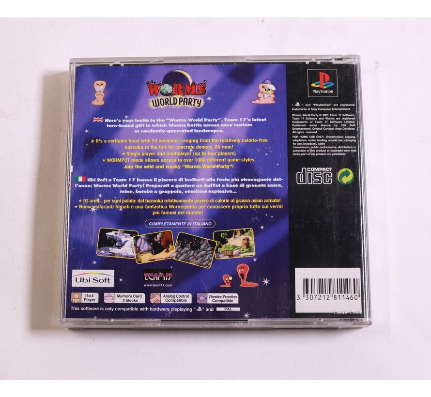 Playstation 1 - Worms World Party