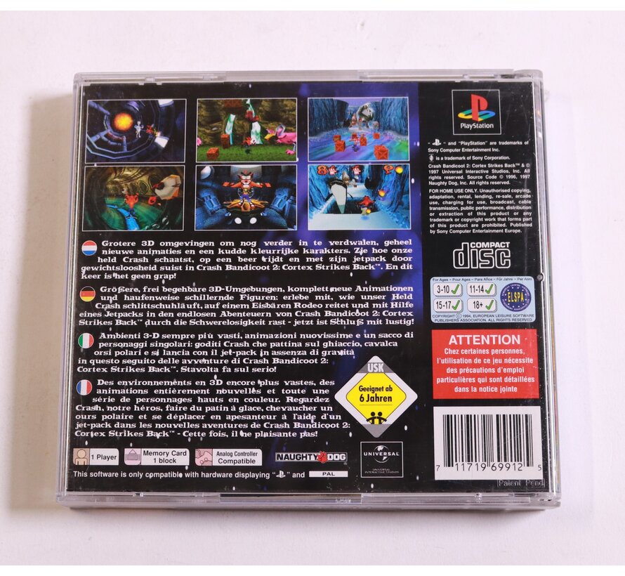 Playstation 1 - Crash Bandicoot 2: Cortex Strikes Back