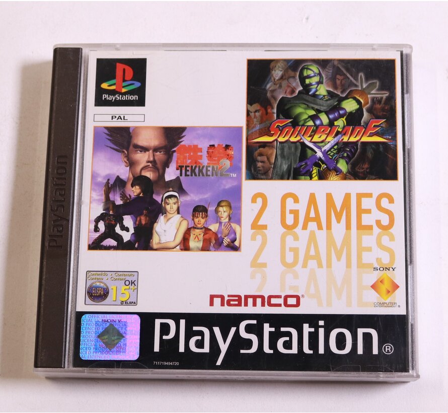 Playstation 1 - 2 Games Tekken 2 + Soulblade