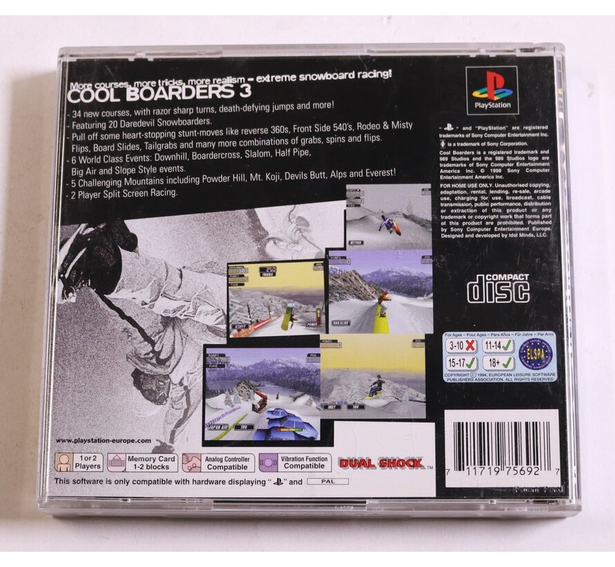Playstation 1 - Cool Boarders 3